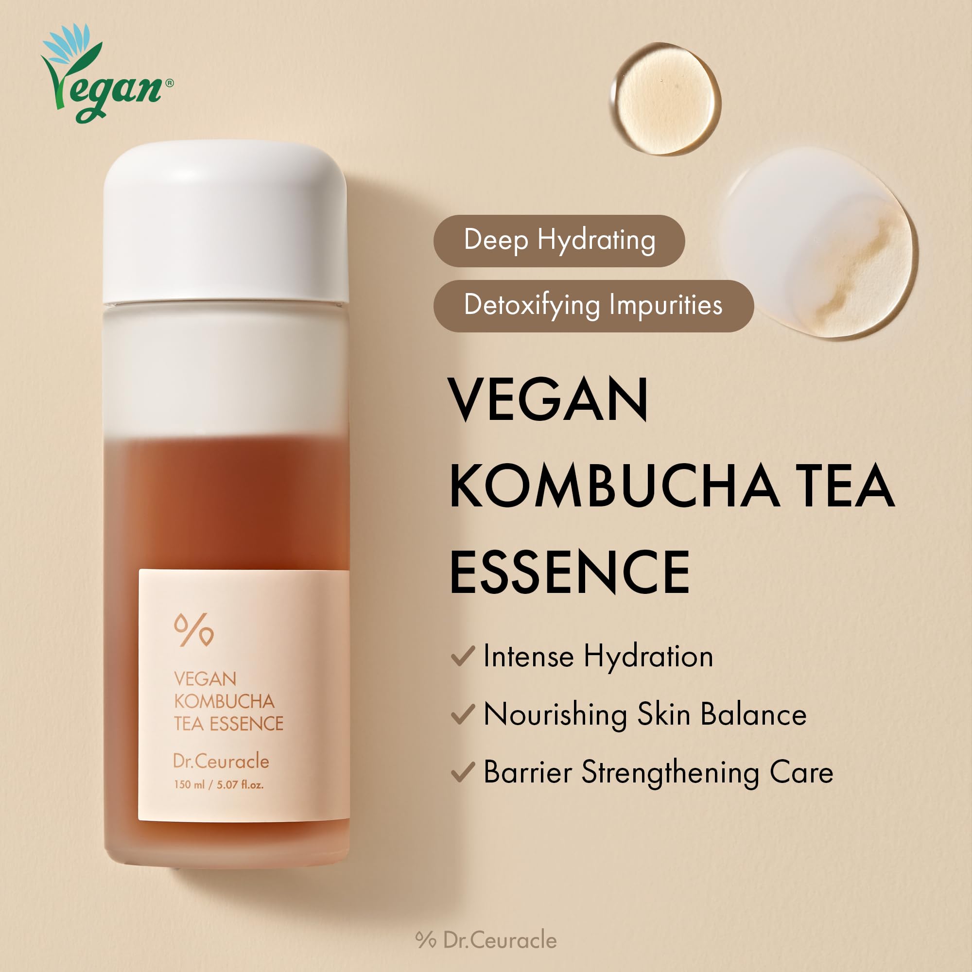Dr.Ceuracle Vegan Kombucha Tea Essence [150ml]