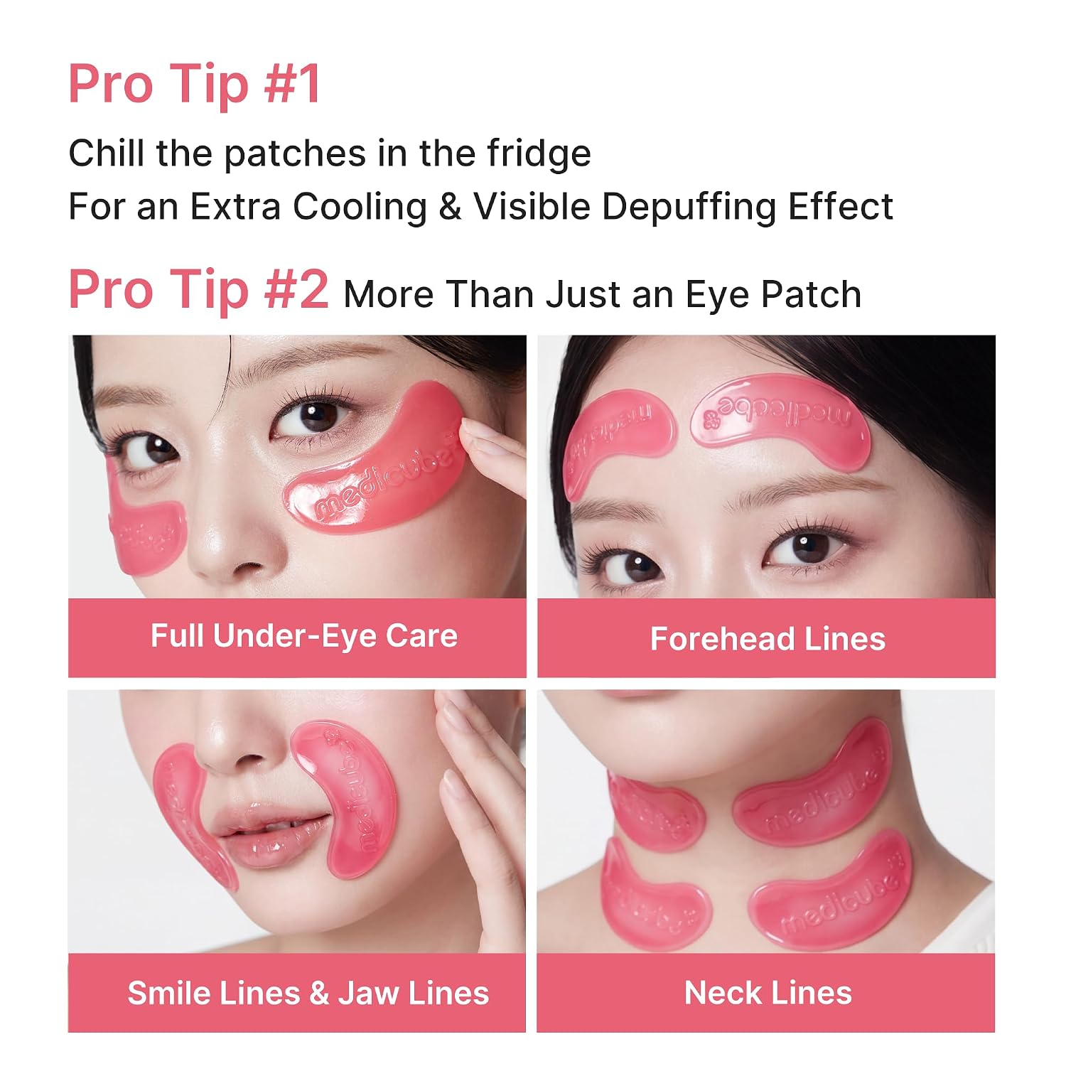 medicube PDRN Pink Collagen Jelly Eye Mask [6 Pairs]