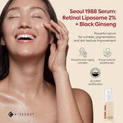 KSECRET SEOUL 1988 Serum Retinal Liposome 2% + Black Ginseng 30ml