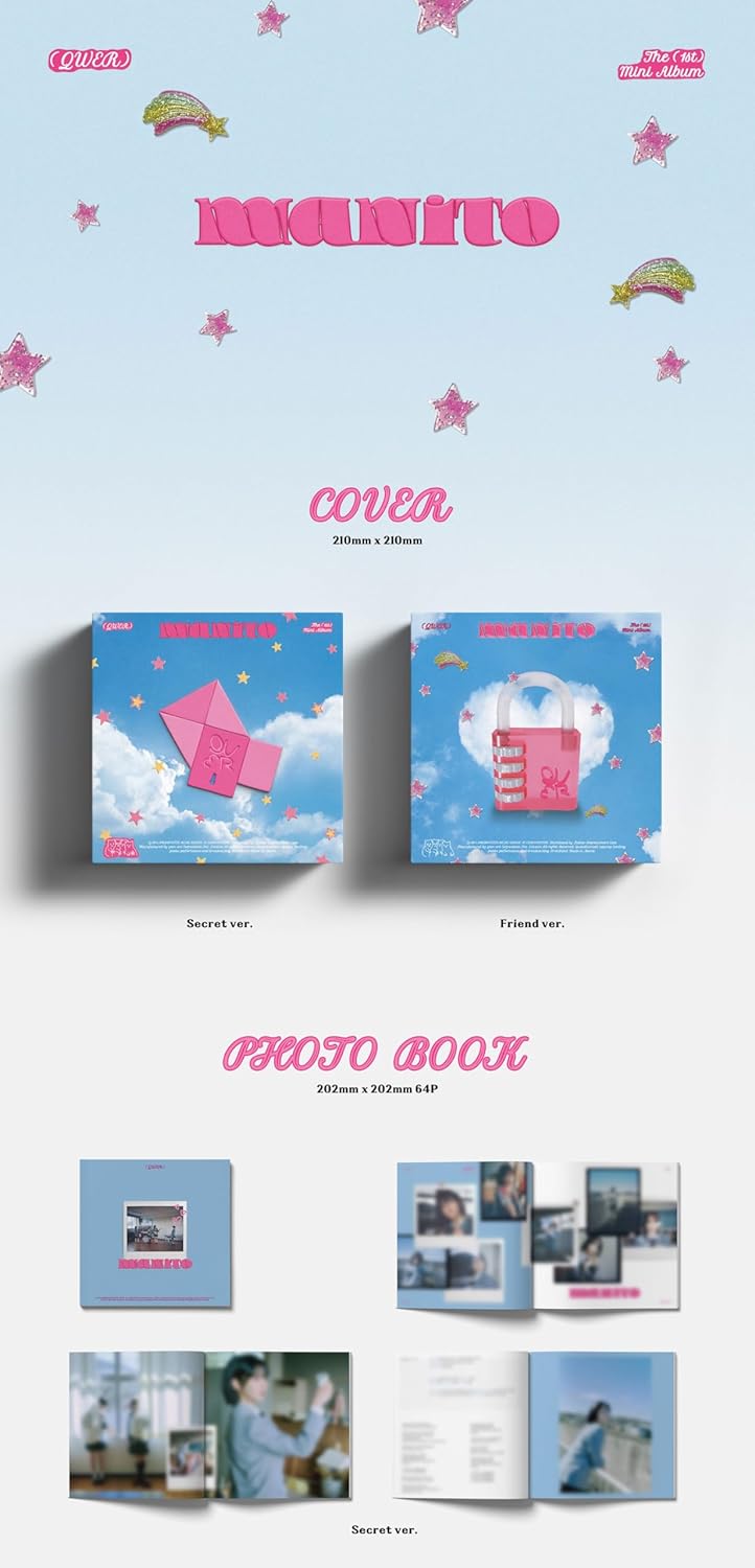 QWER - 1st Mini Album 'MANITO ' (Photobook Version) – Amuse Ground