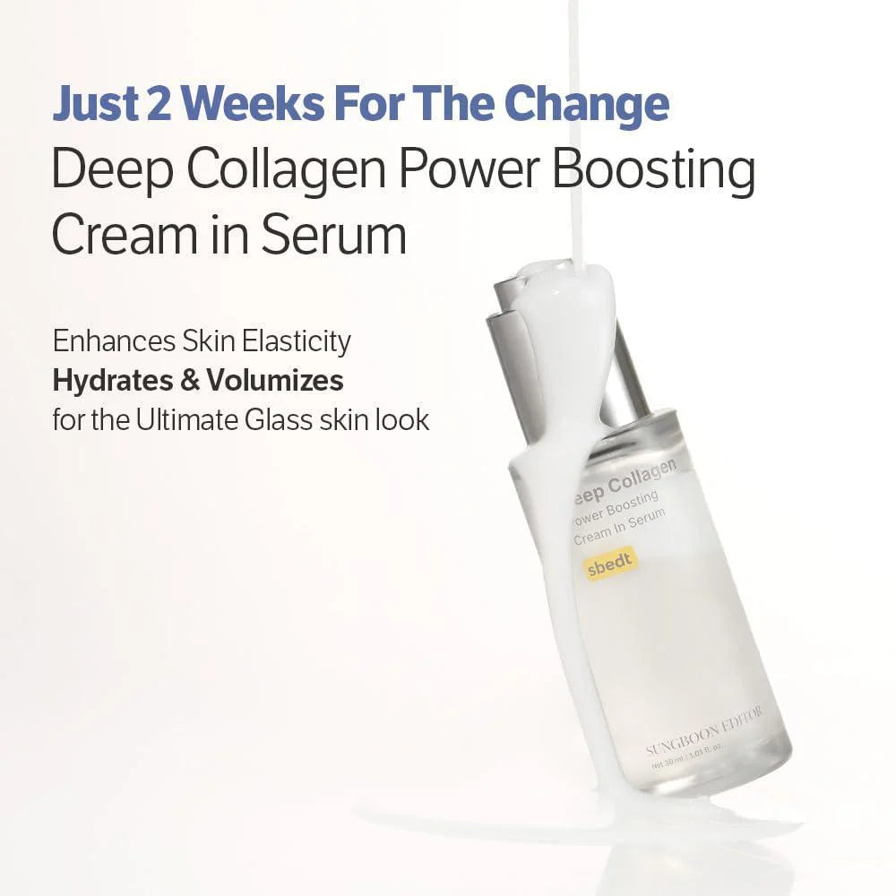 SUNGBOON EDITOR Deep Collagen Power Boosting Cream In Serum [30ml]