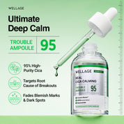 WELLAGE Real Cica Calming 95 Trouble Ampoule [50ml]