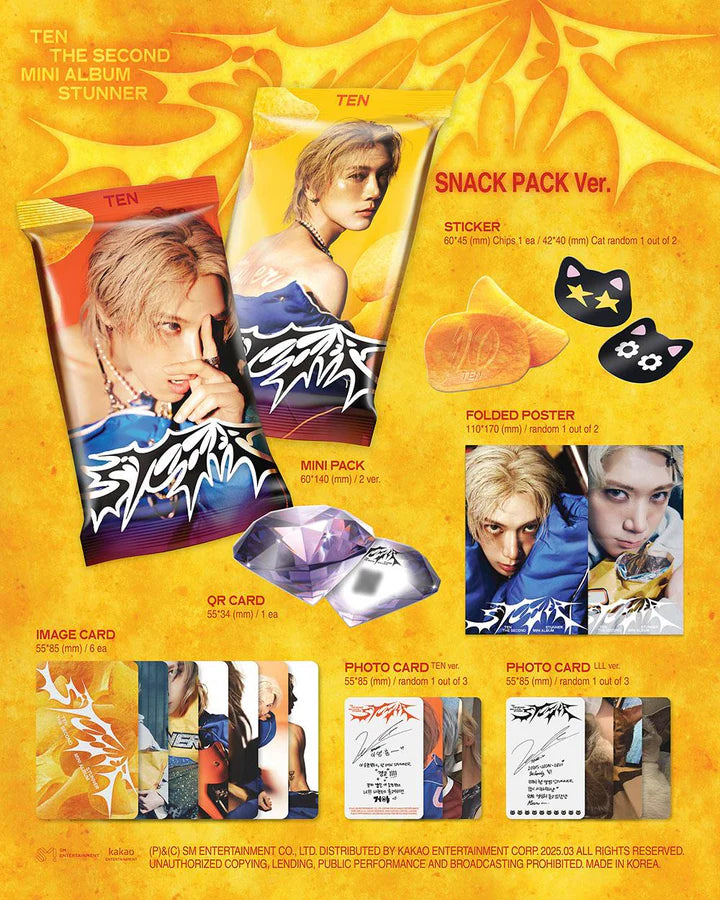 TEN - 2ND MINI ALBUM [STUNNER] (QR VER.)