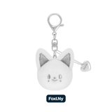 Stray Kids dominATE : celebrATE MD SKZOO FACE KEYRING SILVER Ver. (8 VERSIONS)
