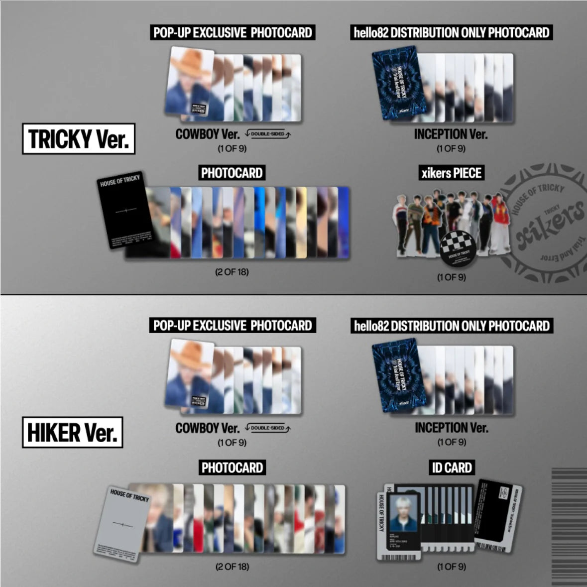 Xikers 3rd Mini Album "HOUSE OF TRICKY : Trial And Error" [POP UP Exclusive]