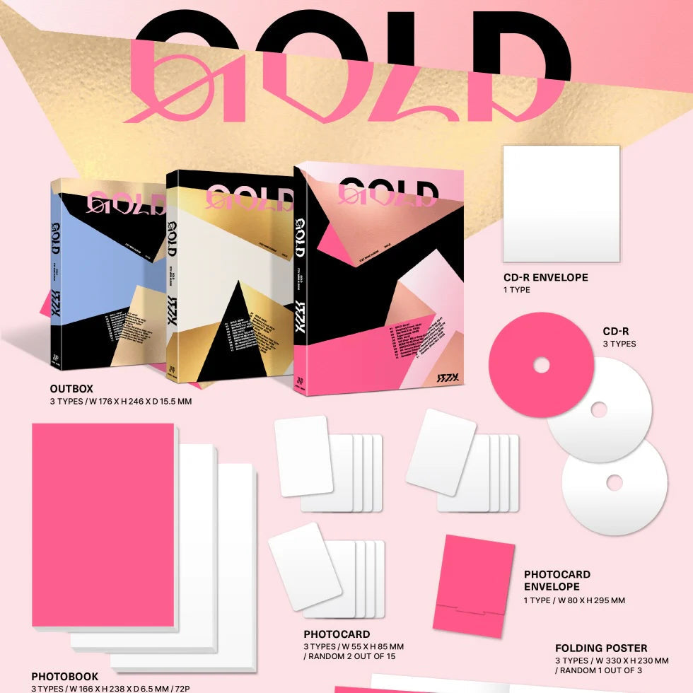 ITZY - GOLD (Standard Ver.) + JYP Shop POB