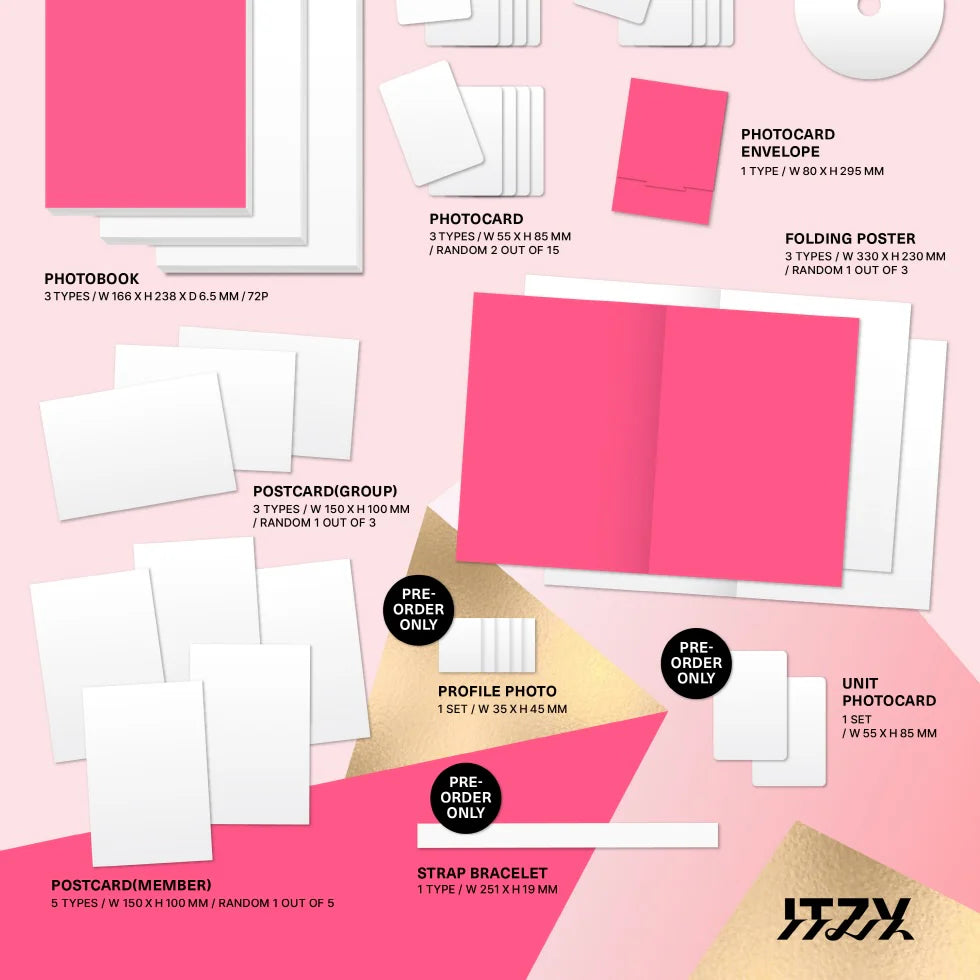 ITZY - GOLD (Standard Ver.) + JYP Shop POB