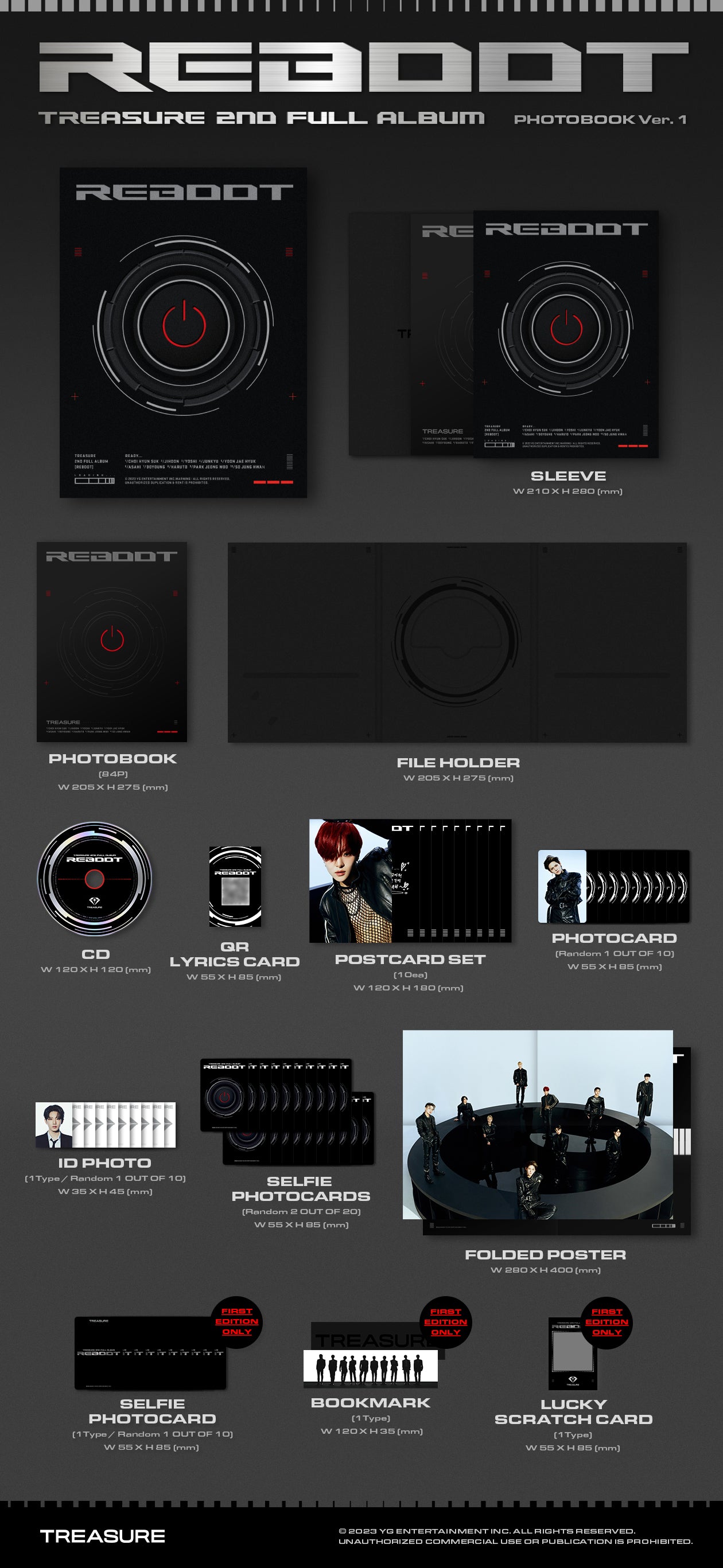 Treasure 2nd Full Album: Reboot [Photo Book Ver.] – Amuse Ground