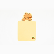 Sticky Memo Pad Studying Bear