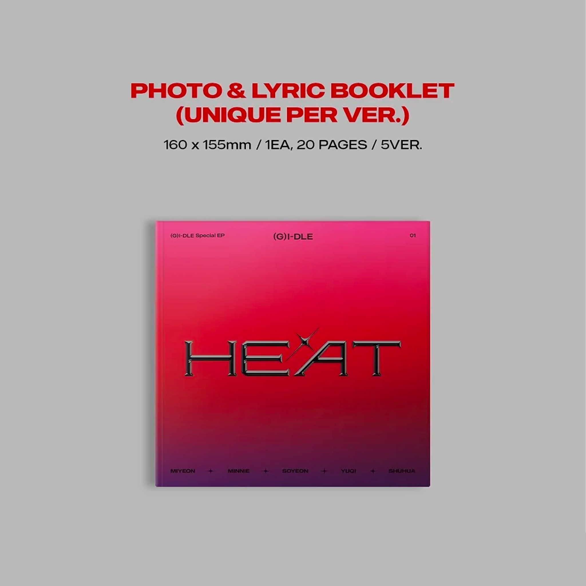 (G)I-dle 1st Special Album "Heat" (Digipack Ver.)