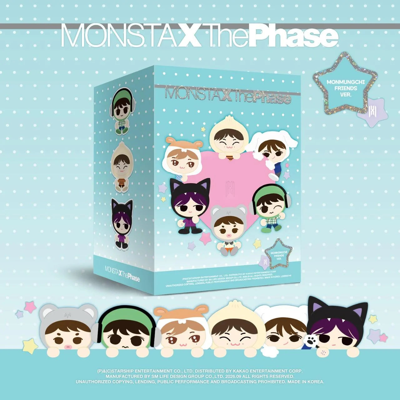 [PRE-ORDER] MONSTA X - EP [THE PHASE] MONMUNGCHI FRIENDS VER. (RANDOM)