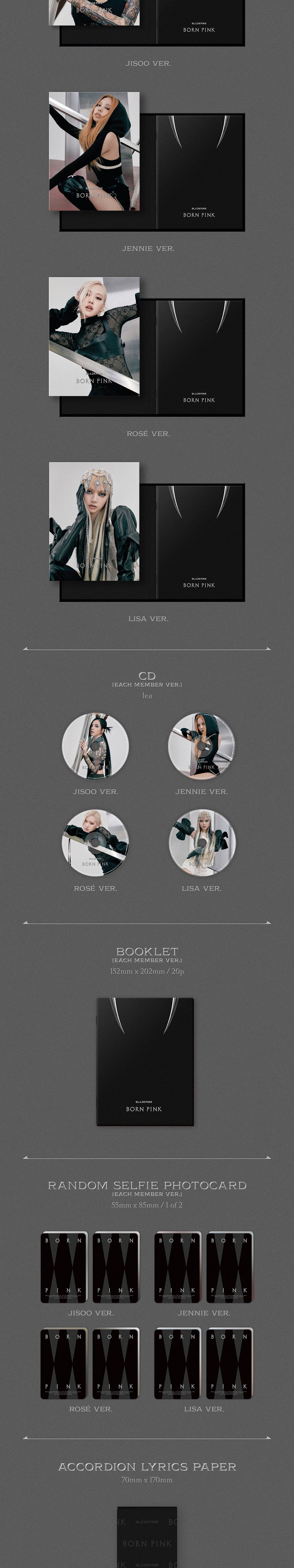 BLACKPINK  "BORN PINK" (Digipack Ver.)