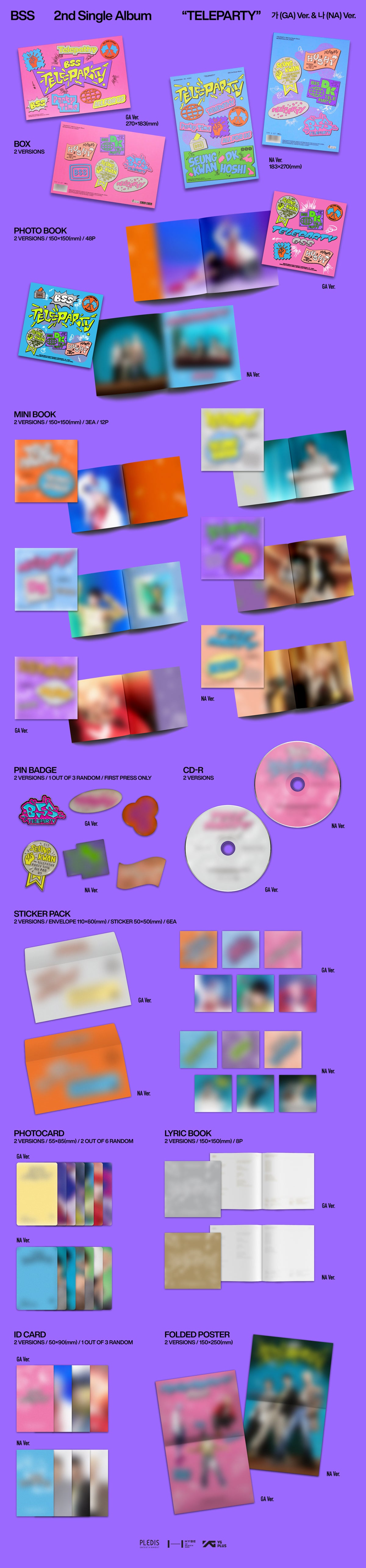 Seventeen BSS 2nd Single Album "TELEPARTY" (Set) with Weverse Shop POB