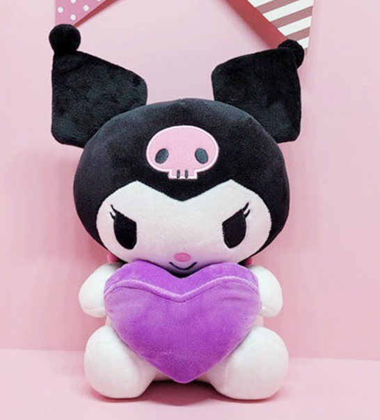 Plush Sanrio Kuromi Heart 25cm