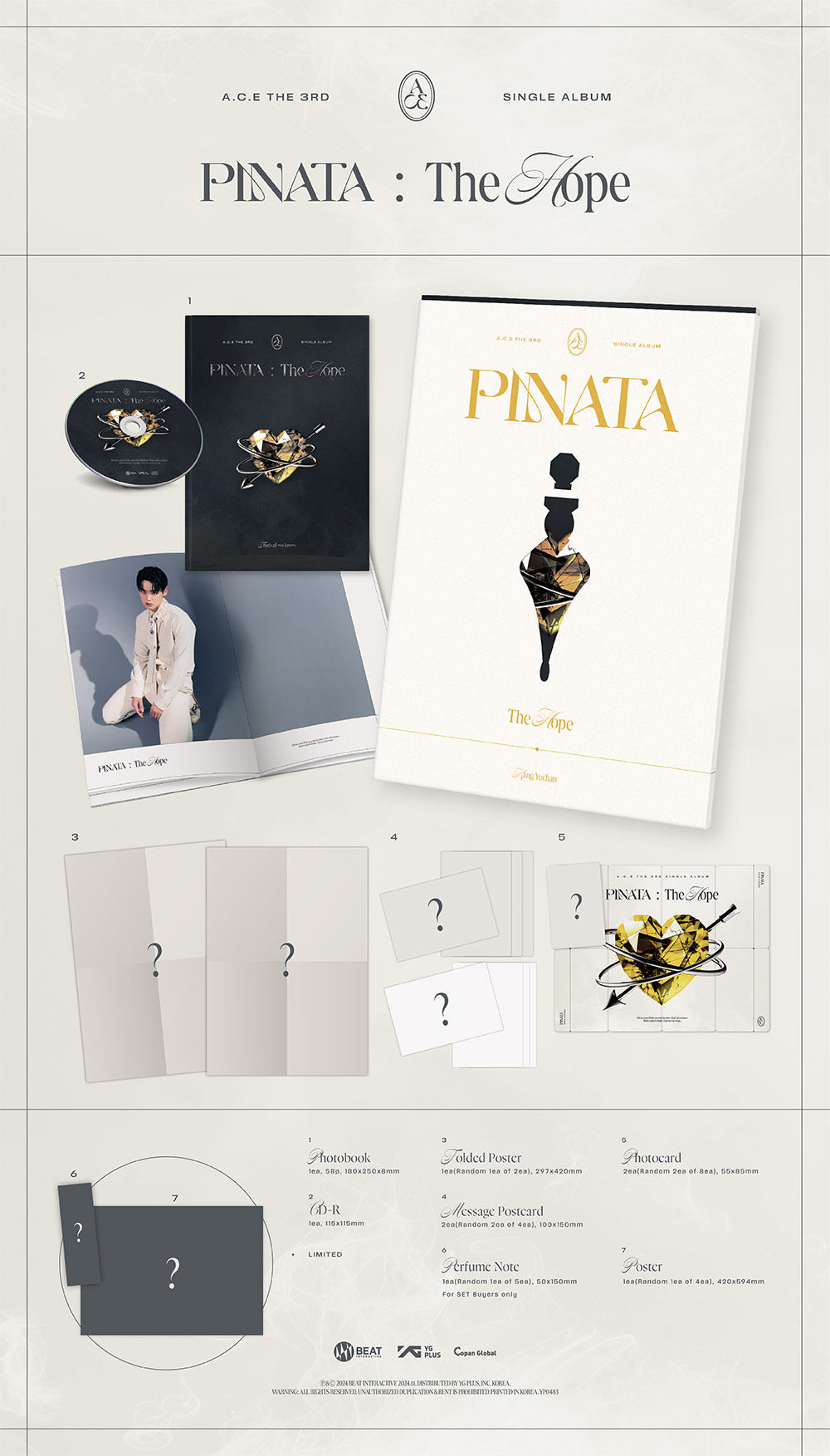 A.C.E 3rd Single Album "PINATA" (Photobook Ver.) (Random)