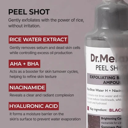 Dr.Melaxin Peel Shot Exfoliating Black Rice Ampoule [80ml]