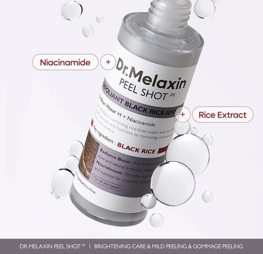 Dr.Melaxin Peel Shot Exfoliating Black Rice Ampoule [80ml]