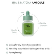 Dr.Ceuracle Vegan BHA & Matcha Ampoule [30ml]