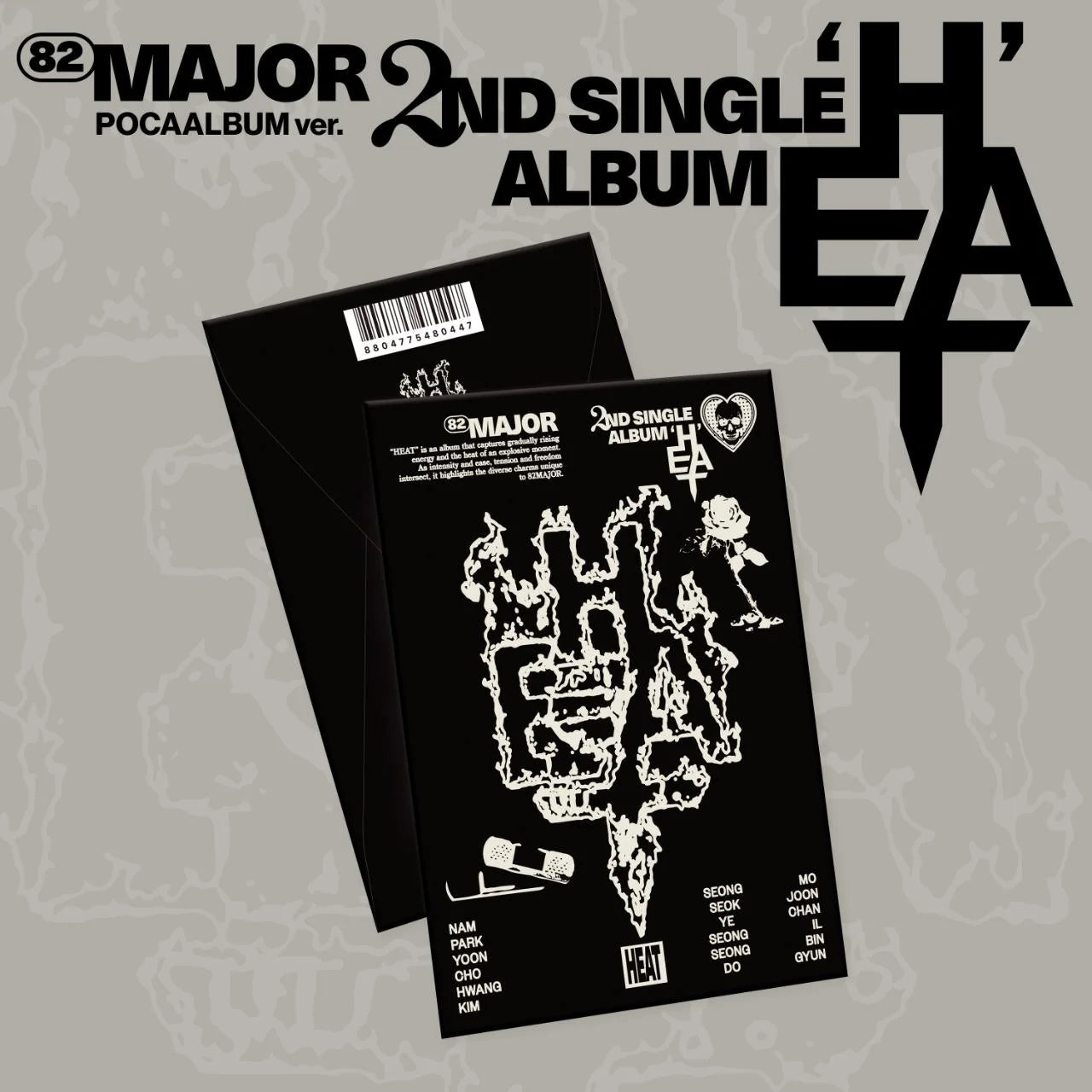 [PRE-ORDER] 82MAJOR - 2ND SINGLE ALBUM [HEAT] (POCA VER.)