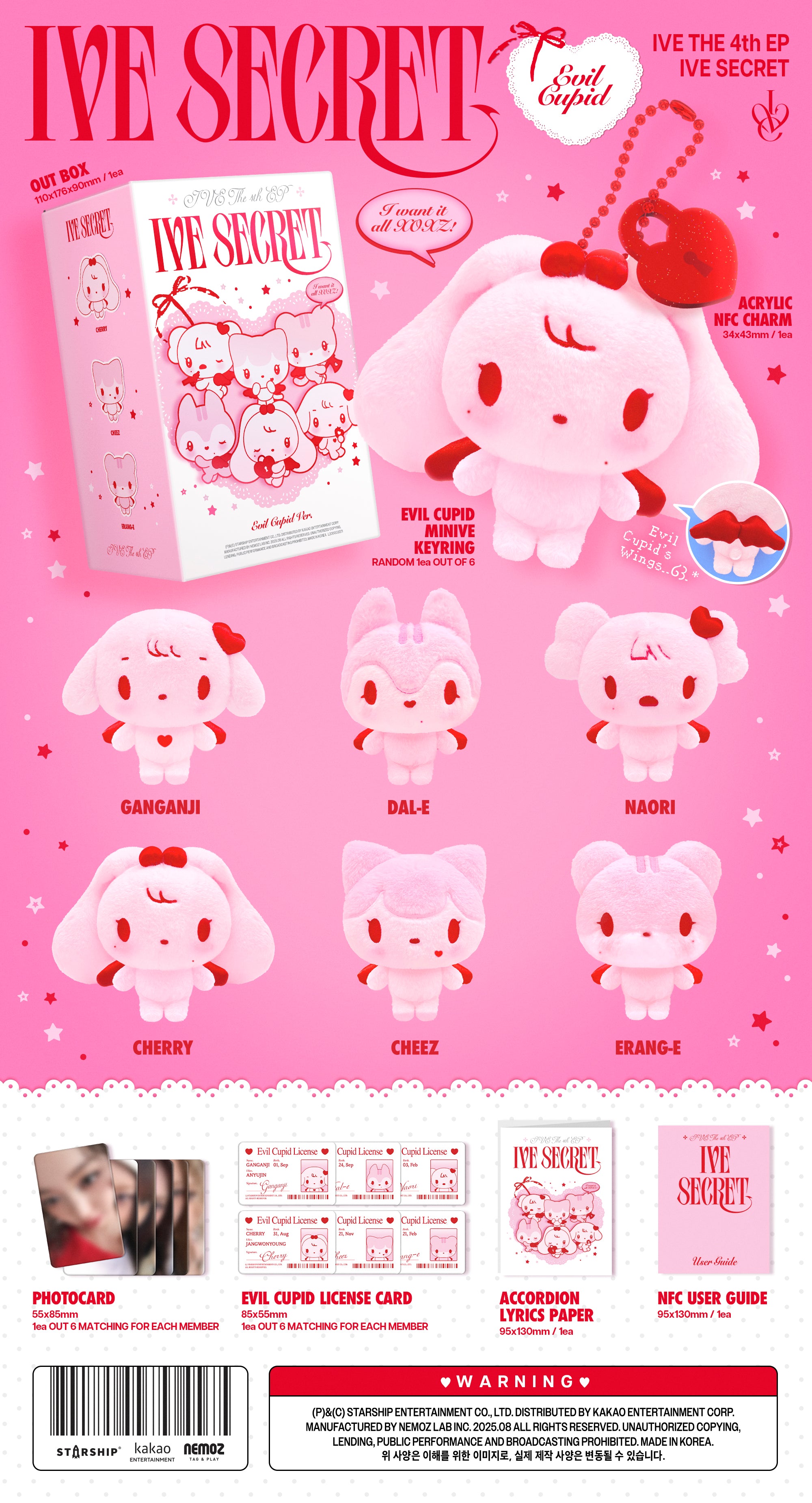IVE 4th EP Album "IVE SECRET" (Evil Cupid Ver.)(Platform Ver.)