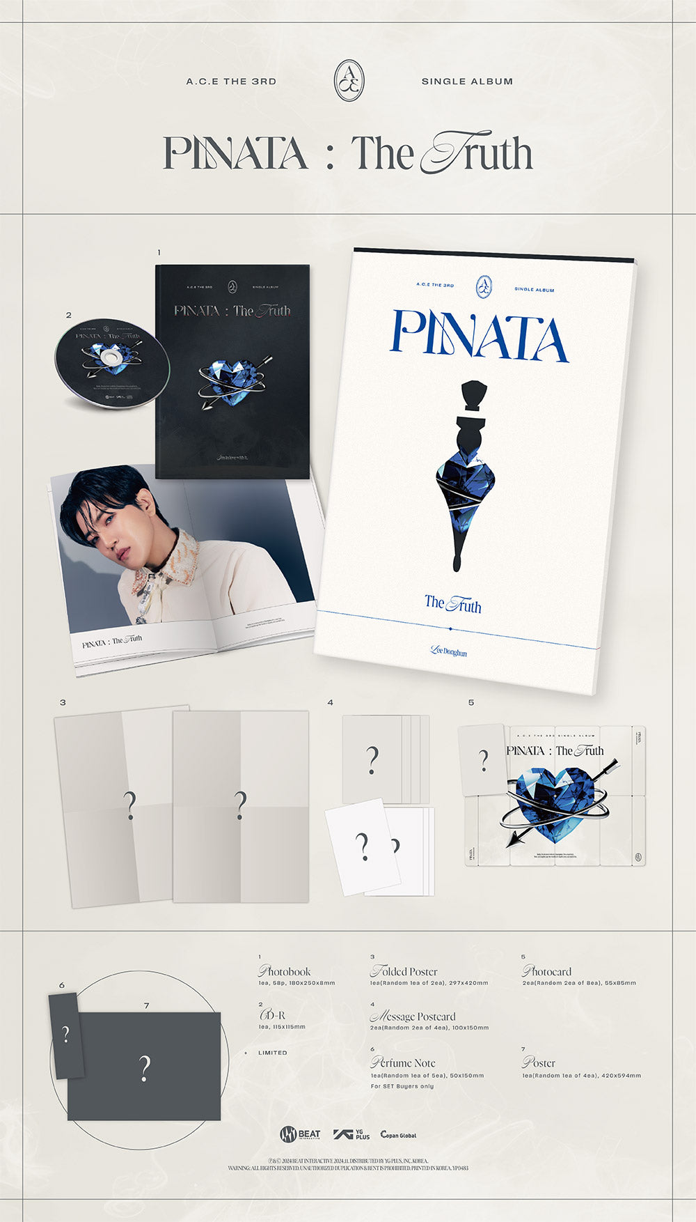 A.C.E 3rd Single Album "PINATA" (Photobook Ver.) (Random)