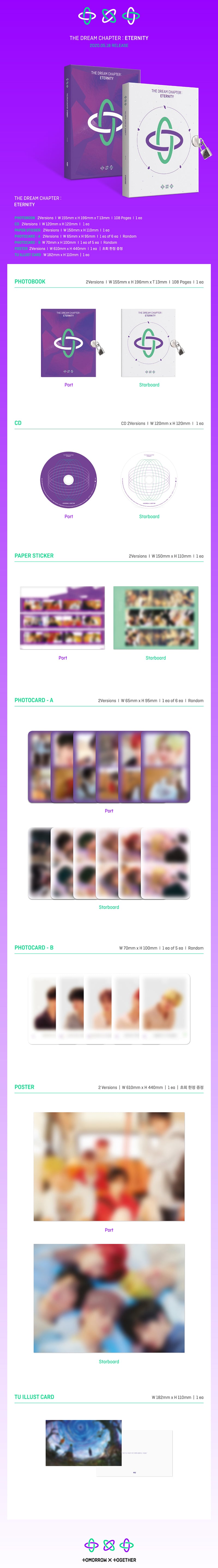 TOMORROW X TOGETHER (TXT) 2nd Mini Album "The Dream Chapter: ETERNITY"