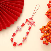 Phone Chain Red Love Bow Series