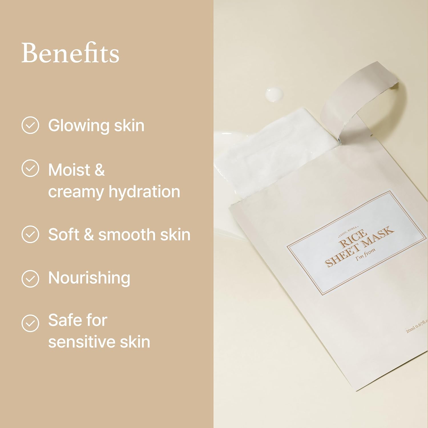 I'm from Rice Sheet Mask [1ea]
