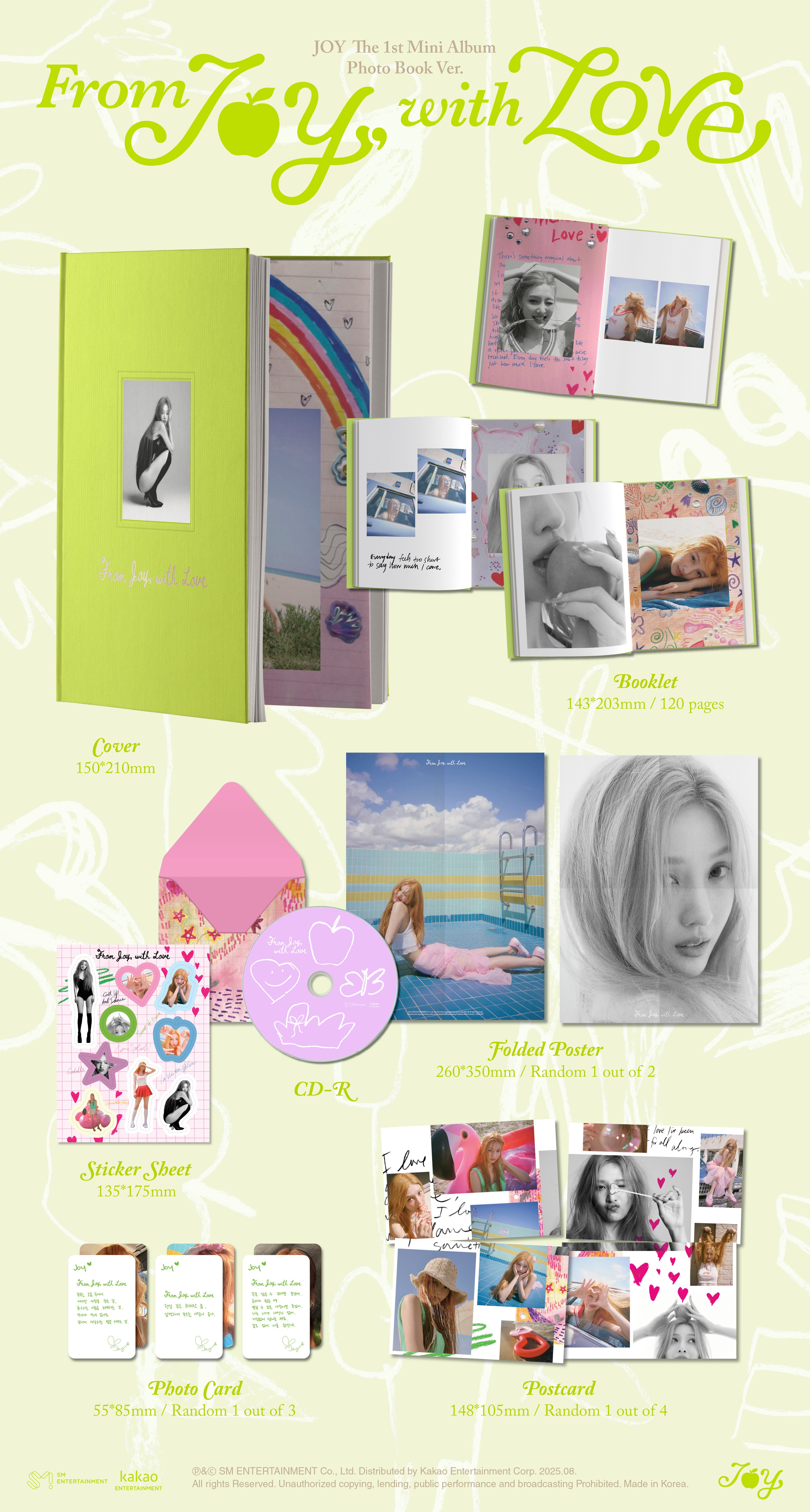 Red Velvet JOY 1st Mini Album "From Joy, with Love" (Photobook Ver.)