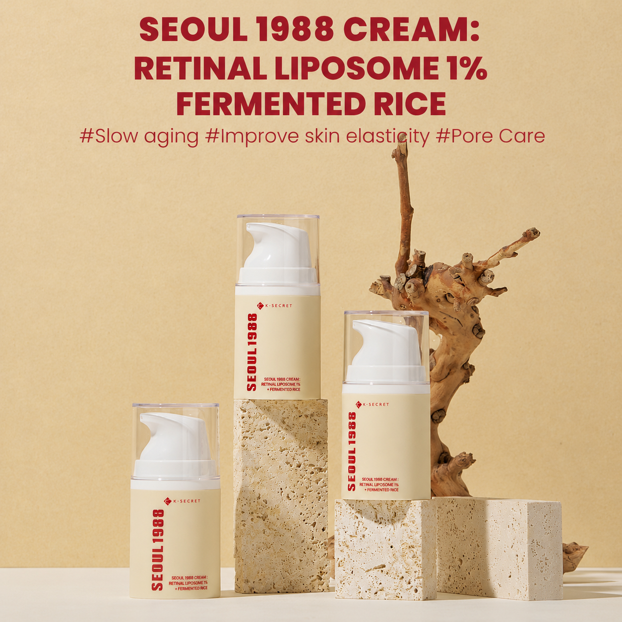 KSECRET SEOUL 1988 Cream : Retinal Liposome 1% + Fermented Rice
