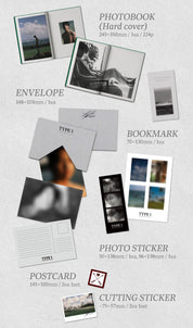 BTS V Kimtaehyung Photobook "Type 1" with Amuse Ground POB