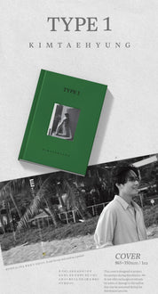 BTS V Kimtaehyung Photobook "Type 1" with Amuse Ground POB