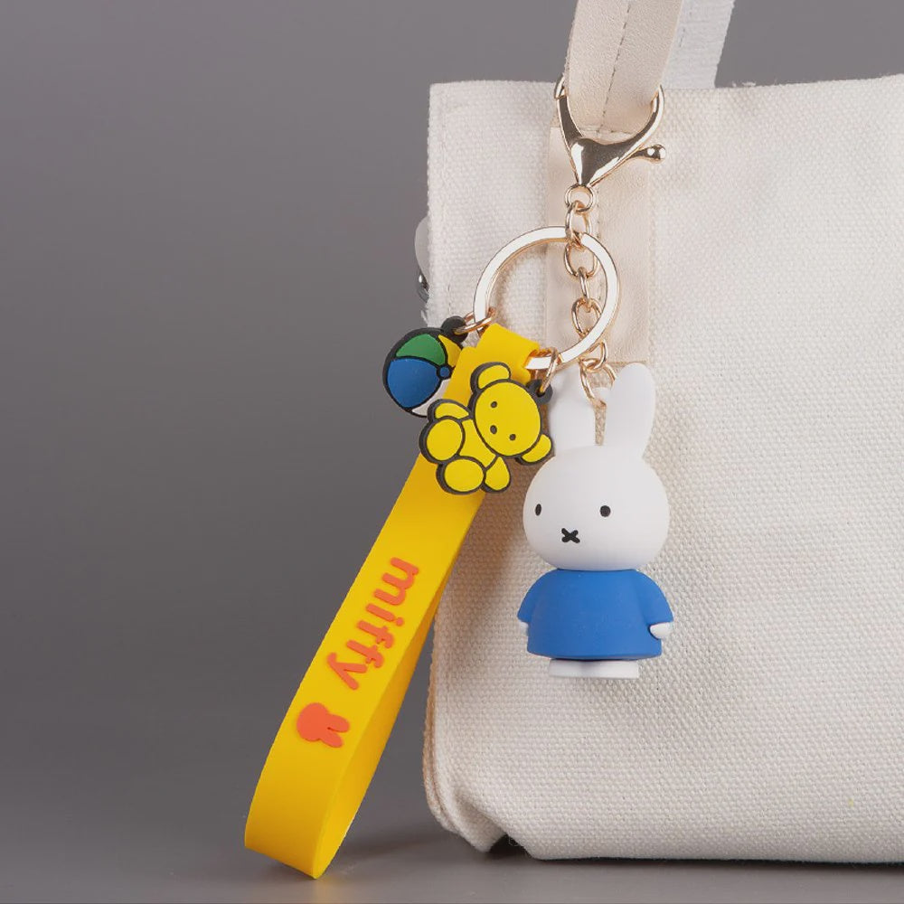 Keyring Miffy Figure Blue 6cm