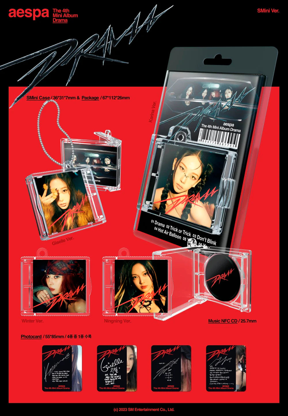 aespa 4th Mini Album "Drama" (SMINI Ver.)