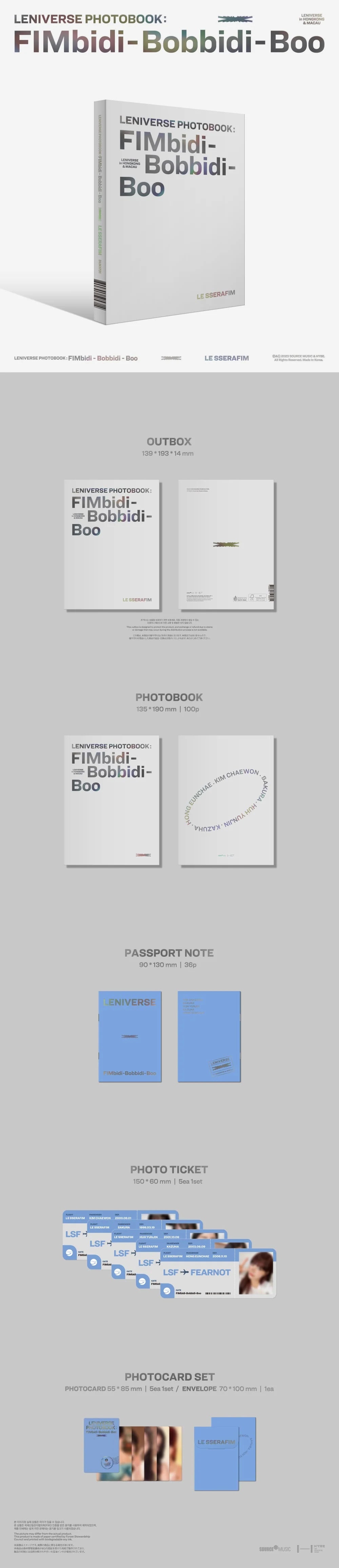 LE SSERAFIM - LENIVERSE PHOTOBOOK : FIMBIDI-BOBBIDI-BOO