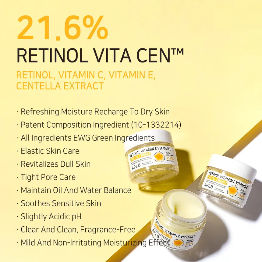 APLB Retinol Vita C Vita E Facial Cream [55ml]