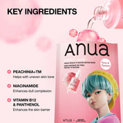 Anua Kpop Demon Hunters Peach 70 Niacin Serum Mask [1ea]