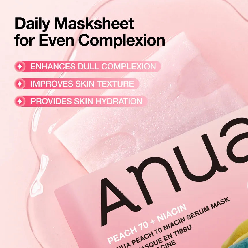 Anua Kpop Demon Hunters Peach 70 Niacin Serum Mask [1ea]