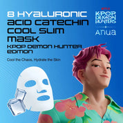 Anua Kpop Demon Hunters 8 Hyaluronic Acid Catechin Cool Slim Mask [1ea]
