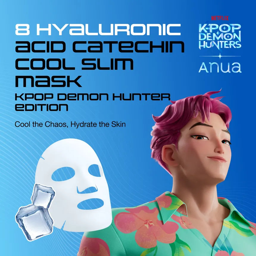 Anua Kpop Demon Hunters 8 Hyaluronic Acid Catechin Cool Slim Mask [1ea]
