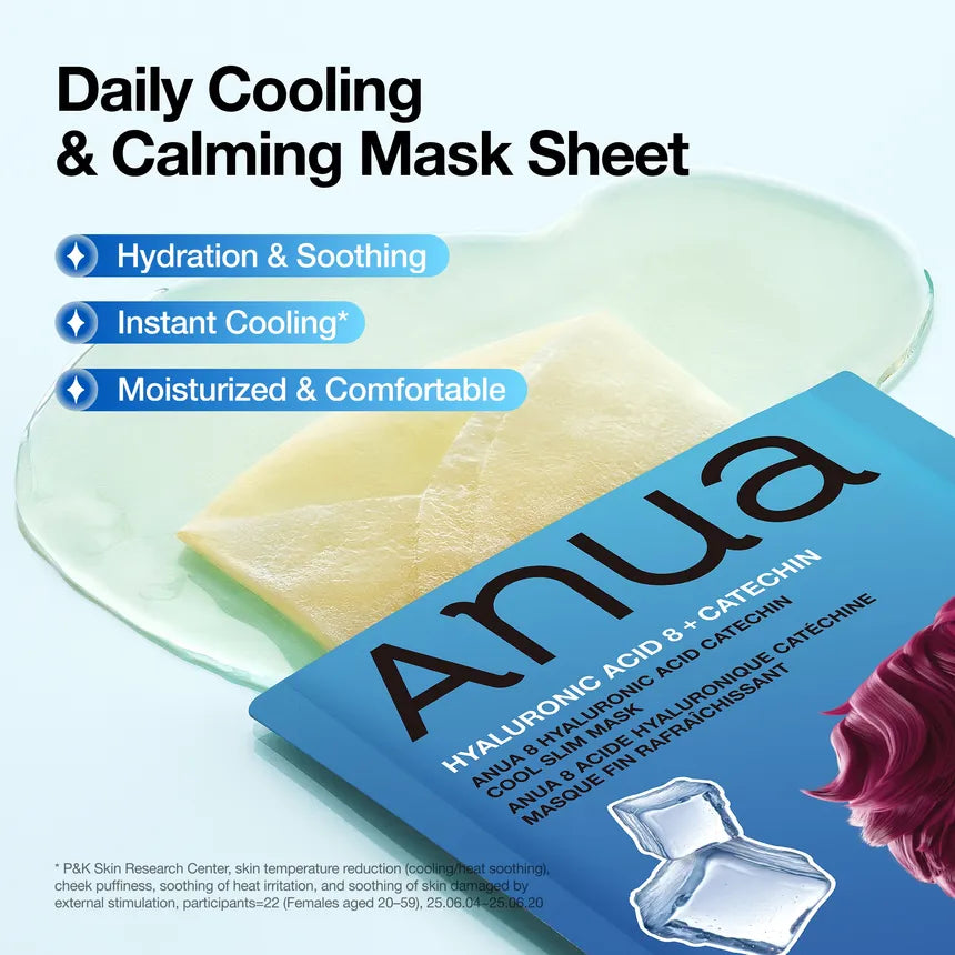 Anua Kpop Demon Hunters 8 Hyaluronic Acid Catechin Cool Slim Mask [1ea]