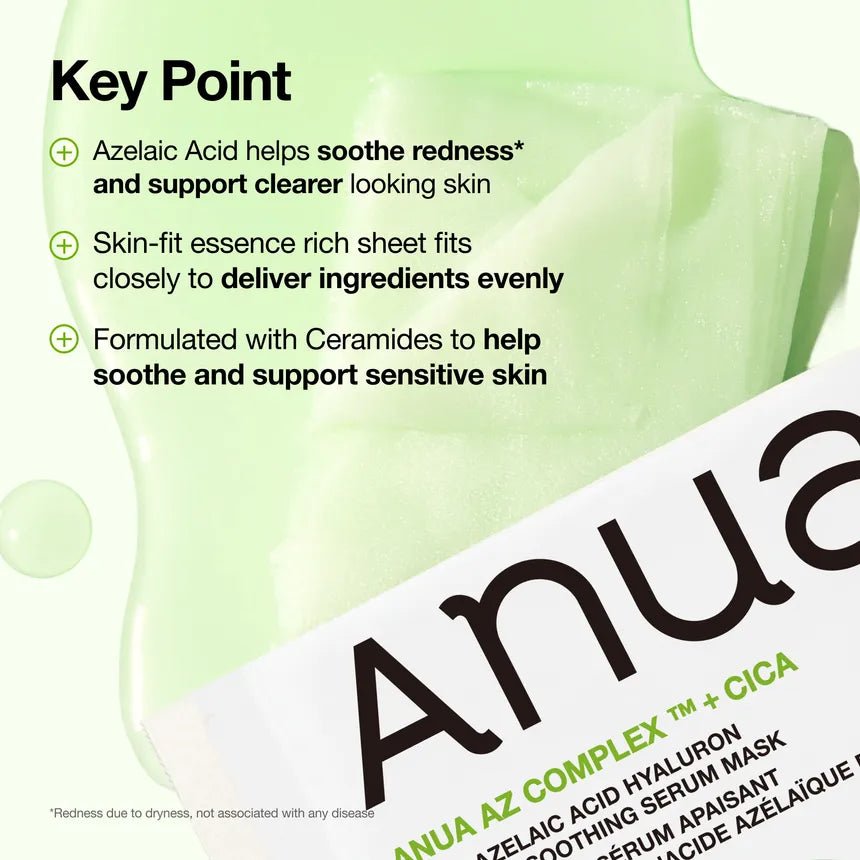Anua Azelaic Acid Hyaluron Redness Soothing Serum Mask [1ea]