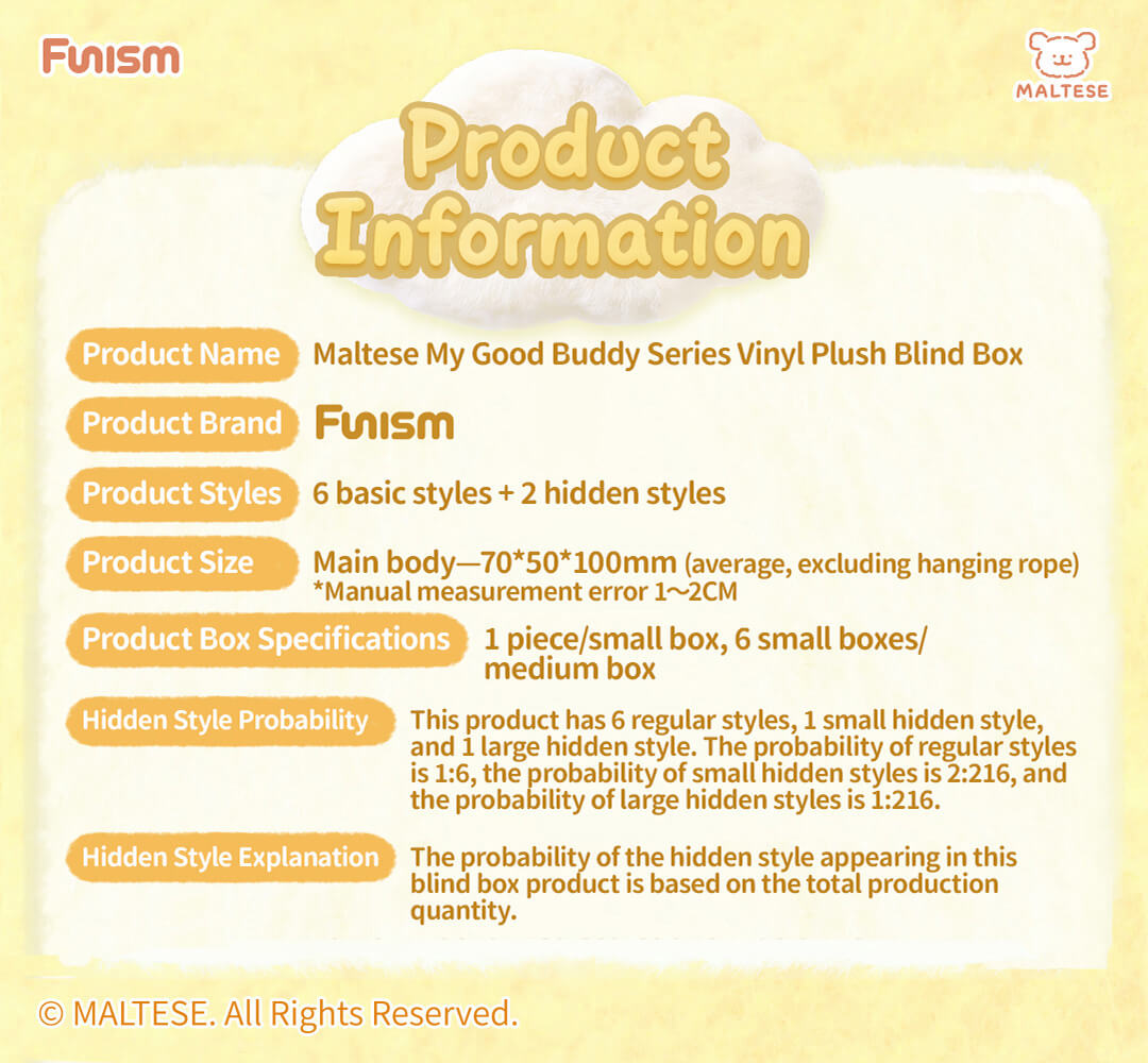 Maltese My Good Buddy Plush Blind Box (1/6)