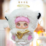Plush toy with a character wearing a pink hat and holding a gold key, with 'May's Key' branding.