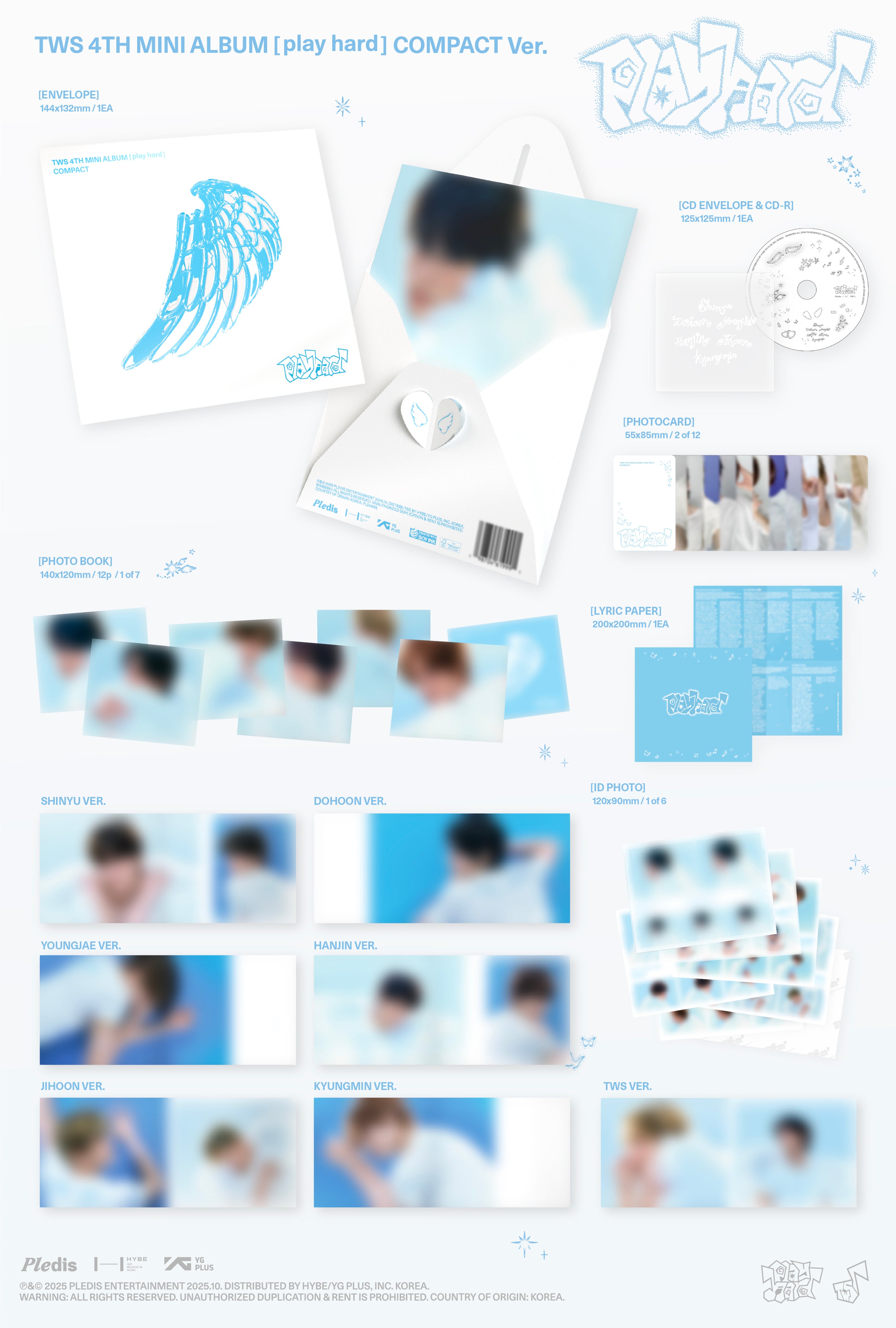 [PRE-ORDER] TWS 4th Mini Album: Play Hard [Compact Ver.]