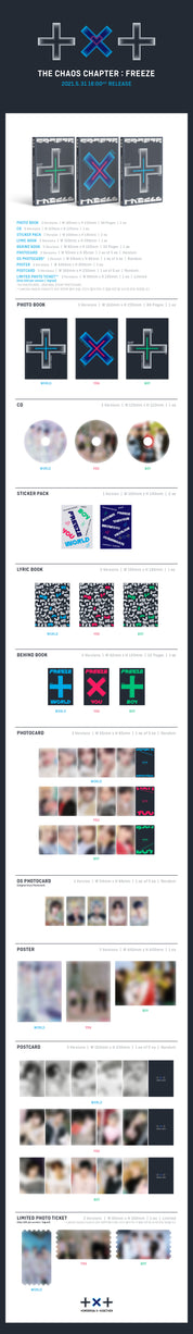 TOMORROW X TOGETHER (TXT) 2nd Full Album "The Chaos Chapter: FREEZE"