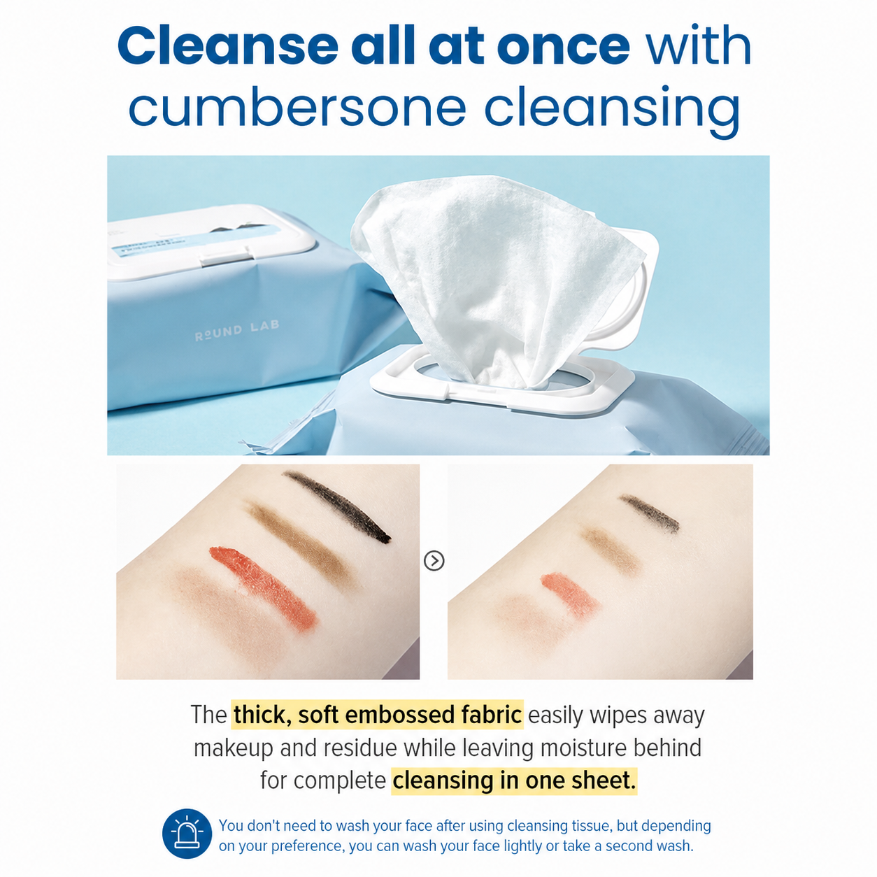 ROUND LAB 1025 Dokdo Cleansing Tissue [30ea]