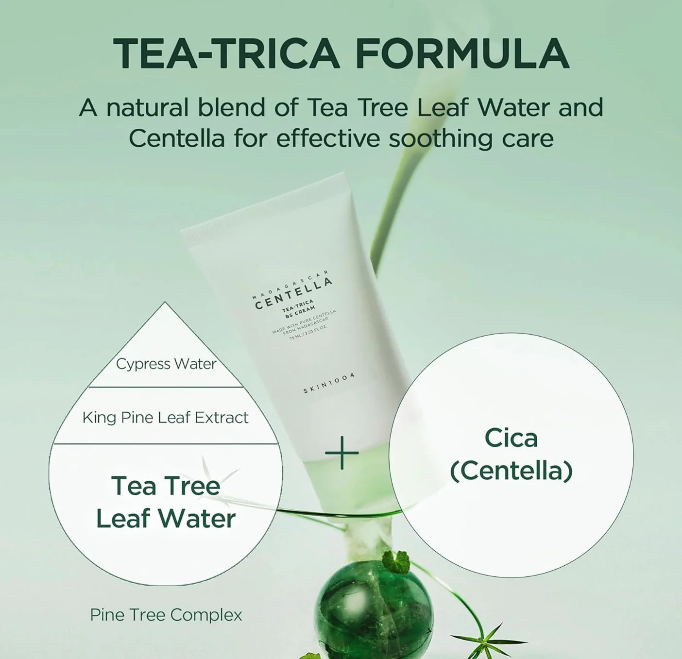 SKIN1004 Madagascar Centella Tea-Trica B5 Cream [75ml]