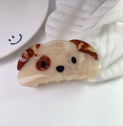 Hair Claw Puppy Brown