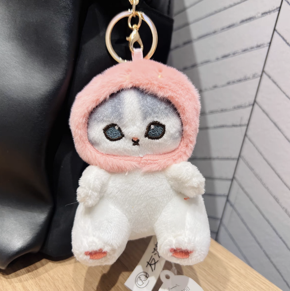 Mofusand Bag Charm - Pink Strawberry